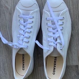Men’s White Leather Converse